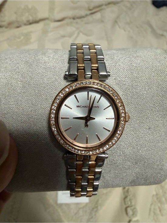 Michael Kors Women\'s Two-Tone Rose Gold and Silver Bracelet Watch main image 4